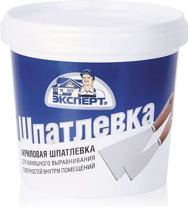 Шпатлевка акриловая Эксперт, при -30С, 1.6 кг купить в СОМ
