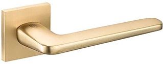 Ручка дверная на тонкой квадратной накладке Bussare Fresco A-55-40 W.Gold купить в СОМ