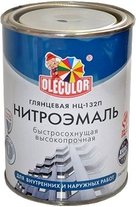 Эмаль НЦ-132П Olecolor, серая, 1.7 кг купить в СОМ