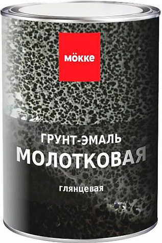 Грунт-эмаль молотковая МОККЕ, графит, 0,8кг купить в СОМ