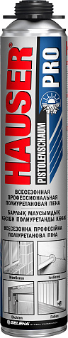 Пена монтажная профессиональная HAUSER PRO, всесезонная, 620 мл купить в СОМ