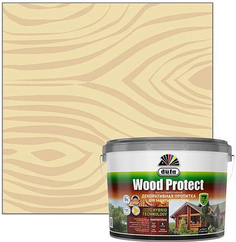 Пропитка защитно-декоративная Dufa WOOD PROTECT, дуб, 2.5 л купить в СОМ