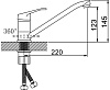 Смеситель для мойки Антей Викинг 497028, хром купить в СОМ
