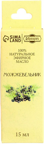 Масло эфирное Можжевельник 15мл Добропаровъ в коробке купить в СОМ