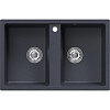 Мойка каменная Mixline ML-GM23, 770 х550 х190 мм, врезная, антрацит купить в СОМ