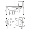 Унитаз-компакт Ст. Оскол Элисса красный, арматура, сиденье купить в СОМ