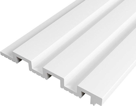 Панель 3D стеновая из полимера ультравысокой плотности 4 UHD 01/130L, Белая, 130х2800мм купить в СОМ