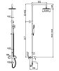 Система душевая G-lauf JAT16-A094, тропический душ, смеситель купить в СОМ