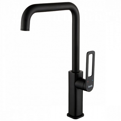 Смеситель для мойки Iddis Slide SLIBL00i05, черный купить в СОМ