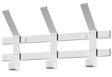 Вешалка настенная Торонто 3 340х85х168мм белая купить в СОМ