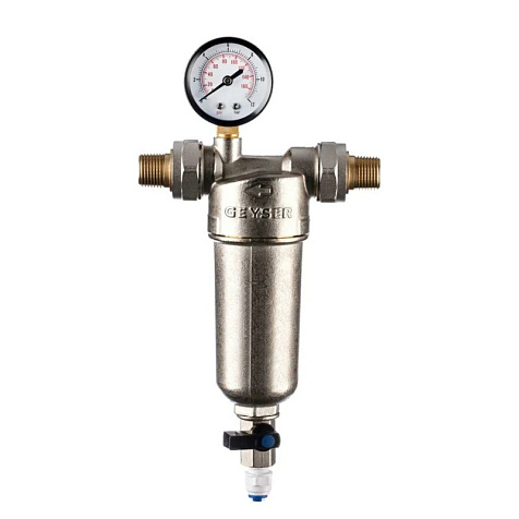 Фильтр Гейзер-Бастион 122 1/2 с манометром д/горячей воды купить в СОМ