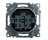 Розетка STEKKER Катрин 1-м. без заземления  черный купить в СОМ