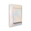 Рамка для розеток и выключателей AtlasDesign Air 1м.жемчуг/дым.бел. купить в СОМ