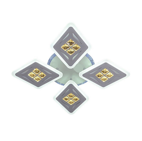 Люстра светодиодная ЭкономСвет 50548/4WT RGB  80 W, 3000 - 6000 К, 10080 Лм, до 68 м² купить в СОМ