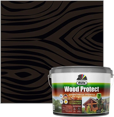 Пропитка защитно-декоративная Dufa WOOD PROTECT, палисандр, 2.5 л купить в СОМ