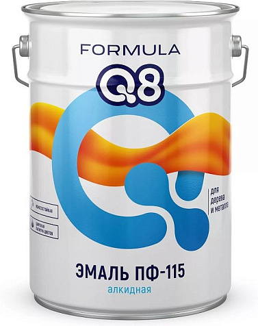 Эмаль ПФ-115 Formula Q8, синяя, 20 кг купить в СОМ