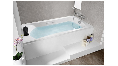 Ванна акриловая Roca Beccol 1700 х800 мм, каркас, экран купить в СОМ