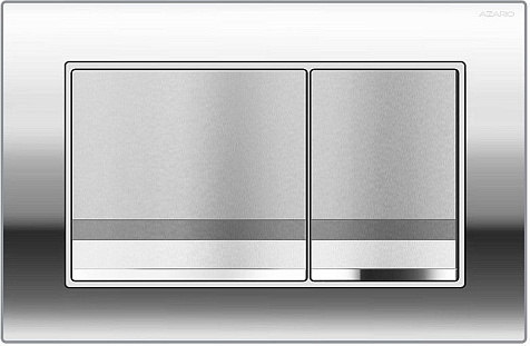 Кнопка для инсталляции Azario AZ-001.02, хром глянцевая квадратная (AZ-501A) купить в СОМ