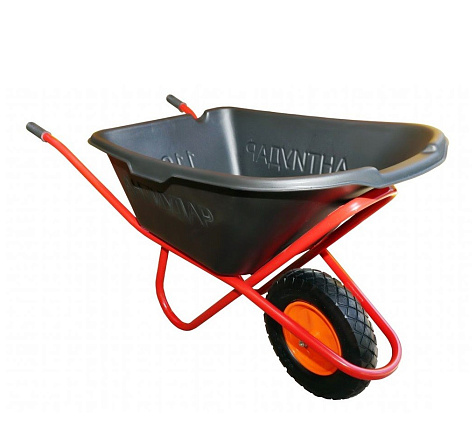 Тачка строительная 1-колесная Чибис, пневмоколесо, кузов антиудар, 100л, 200кг купить в СОМ