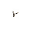 Крючок двухрожковый мебельный Edson 5103-N00-BBN BRUSHED BLACK NICKEL купить в СОМ