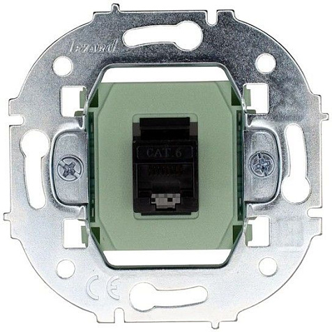 Механизм розетки  LEZARD OSEN Осень 1 гнездо, компьютерная RJ45 кат.6 , белая купить в СОМ
